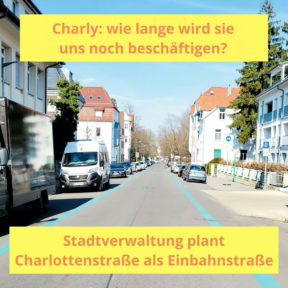 Verwaltung plant Charlottenstraße als Einbahnstraße (Redebeitrag BVUA)